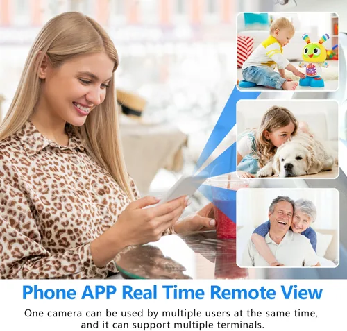 Vista 4 de Cámara inalámbrica WiFi más pequeña, cámara espía HD1080P, cámara inteligente para el hogar, cámara portátil para bebé, cámara para mascotas