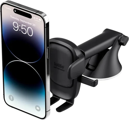 Vista 12 de iOttie Easy One Touch Advanced soporte de teléfono para coche con ventosas - Soporte universal para teléfono celular para iPhone, Google, Samsung