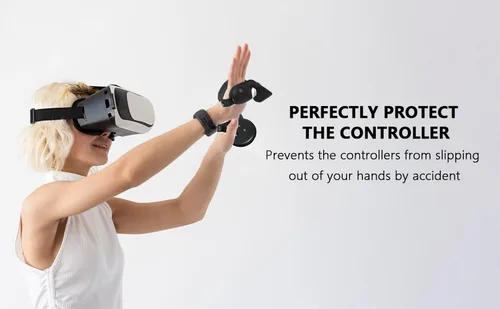 Vista 7 de UPOK Controller Grips For Oculus Quest 3 - Silicone Protective Handle Cover For Meta Quest3 Opening Door Easy Replace Battery and Palm Adjustable