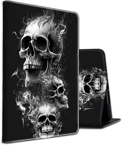 Vista 26 de Funda para tablet Fire 7 (12ª generación, versión 2022), delgada, a prueba de golpes, delgada, de piel sintética, con función de apagado/encendido