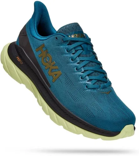 Vista 4 de HOKA ONE ONE Mach 4 - Zapatos para hombre, Azul CoralNegro