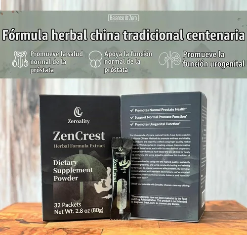Vista 2 de ZenCrest, suplemento de hierbas naturales para próstata, fórmula tradicional de hierbas chinas, promueve la próstata saludable, promueve la función