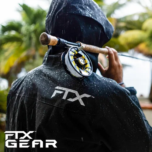 Vista 2 de FROGG TOGGS Chaqueta de pesca FTX Armor Premium impermeable para hombre Azul océano