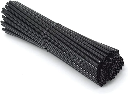 Vista 3 de 72 piezas de fundas protectoras universales para llantas de ruedas de motocross, motocicletas, llantas de bicicleta, color negro