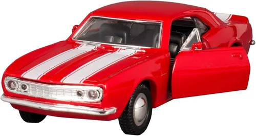 Vista 2 de KiNSMART - 1967 Chevrolet Chevy Camaro Z28 5 "escala 1:37 de metal fundido a presión modelo de juguete clásico Muscle Car (4 juegos)