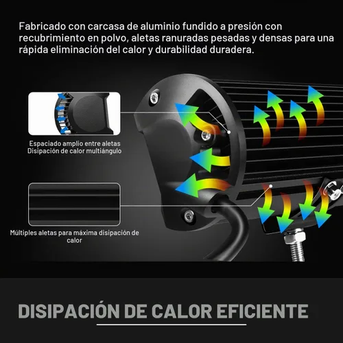 Vista 6 de DOT 5D 12 Pulgadas 72W Barra de Luz LED + 4 Pulgadas 60W Cubo de Luz LED con Kit de Cableado Combo para Lámpara de Conducción Polaris Ranger Honda