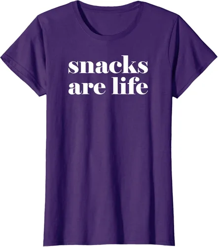 Vista 11 de Snacks Are Life - Camiseta divertida para amantes de los aperitivos, Negro