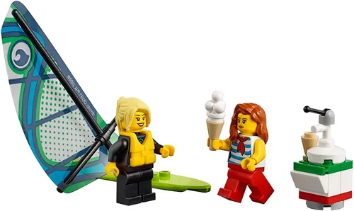 Vista 2 de LEGO City Town People Pack - Fun at The Beach 60153 Kit de construcción (169 piezas)