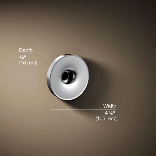 Vista 3 de KOHLER, 393509 - Llenador de baño para montaje en techo, cromado pulido, 0,5