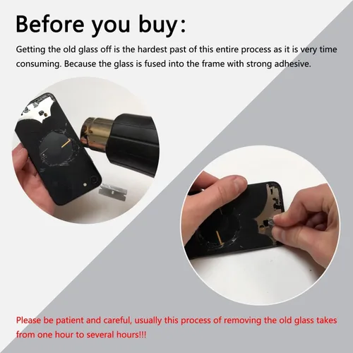 Vista 2 de Reemplazo original de cristal trasero para iPhone 13 Pro todos los portadores con adhesivo preinstalado y herramienta de reparación 13 Pro