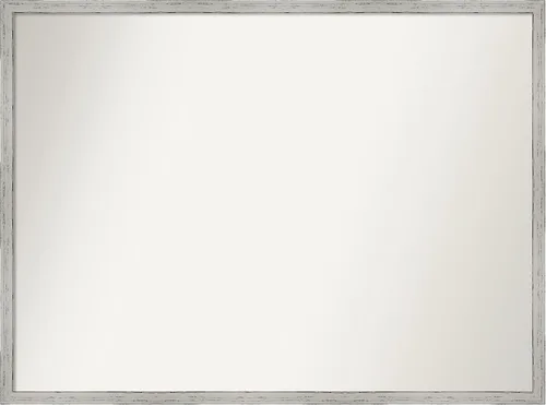 Vista 279 de Amanti Art Espejo de baño blanco para sobre el fregadero, 22 x 45 pulgadas, espejo de tocador rectangular blanco Lucie, marco de madera moderno