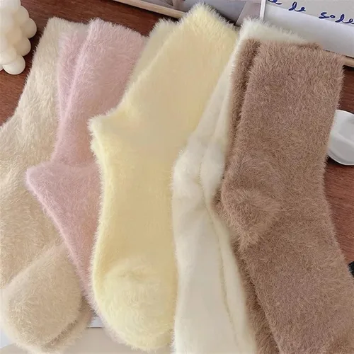 Vista 2 de TRENIS Cute Sleeping Socks Autumn Winter Thickened Super Soft Mid-tube Socks