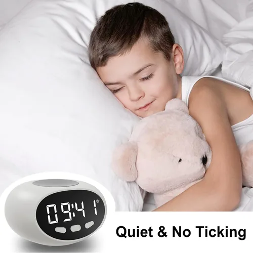 Vista 5 de Reloj despertador parlante, hora y fecha extra ruidosos, reloj parlante para niños, ancianos, demencia, personas mayores con discapacidad auditiva