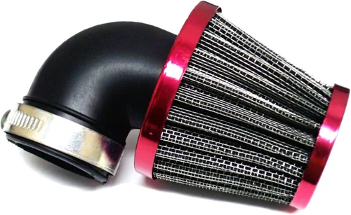 Vista 3 de MYK - Filtro de aire de 1.378 in de 50 cc, 2 tiempos, 90 grados en ángulo para scooter, motocicleta, ATV, bicicleta de bolsillo (gris)