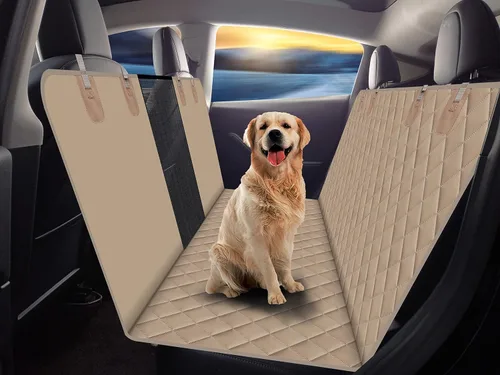 Vista 12 de GXT Funda Protectora para Asiento Trasero de Perro para Coches, SUV y Camiones con Ventana de Malla, Material Resistente a Arañazos, Antideslizante