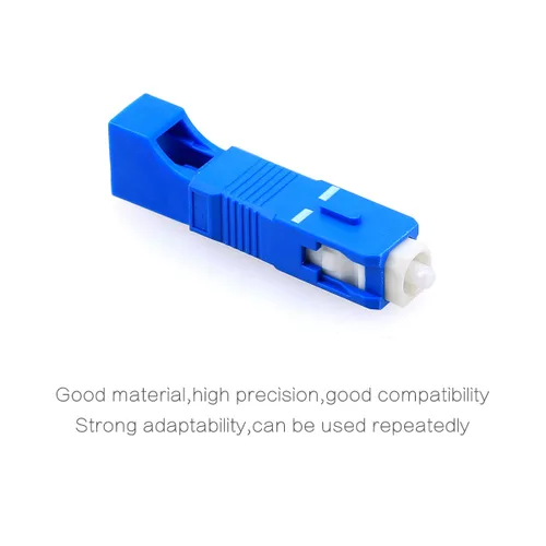 Vista 3 de FTTH Herramienta de equipo óptico LC hembra a SC macho brida híbrida monomodo 9/125 SM conector adaptador de fibra óptica para comunicación digital