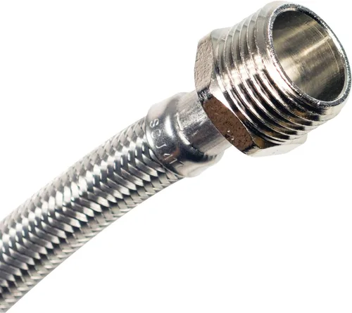 Vista 6 de Accesorios para electrodomésticos certificados WI12SSFM Manguera de entrada de agua, 1 pie, acero inoxidable trenzado de alta calidad