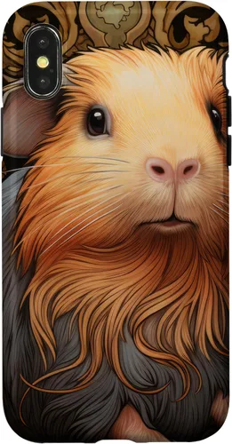 Vista 5 de iPhone 16 Guinea Pig Art Nouveau Abstract Case
