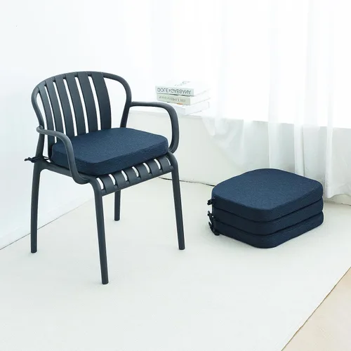 Vista 13 de Helios&Hestia Cojines para sillas de comedor de interior con lazos para cocina, cojines de asiento para exteriores con funda extraíble, parte Beige