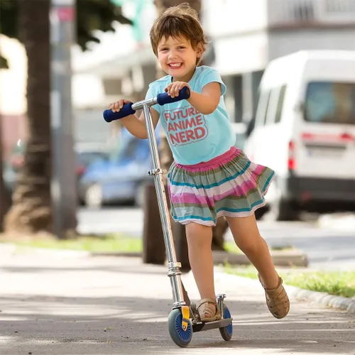 Vista 3 de Camiseta de algodón para niño y niña con humor divertido de animé para niños y niñas Solo un diseño blanco