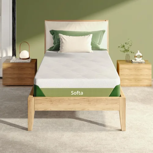 Vista 18 de Softa - Colchón de espuma viscoelástica de gel refrigerante doble, 6