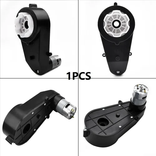 Vista 6 de 12V RS550 Electric Gearbox Motor 40000RPM 45W 5A with Metal Intermediate Gear for Ride On Car Replacement
