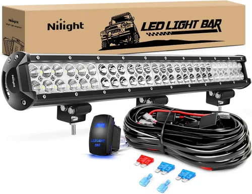 Vista 12 de Nilight 39 Pulgadas 252W Barra de Luz LED Combo Puntal y Dispersión 24V 12V Iluminación para Barco, Iluminación de Conducción Todoterreno, Luces
