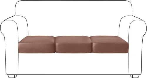 Vista 53 de Yates Home Funda de cojín de piel sintética para sofá, impermeable, elástica, para asiento de caravana, sofá biplaza, protector de muebles, funda