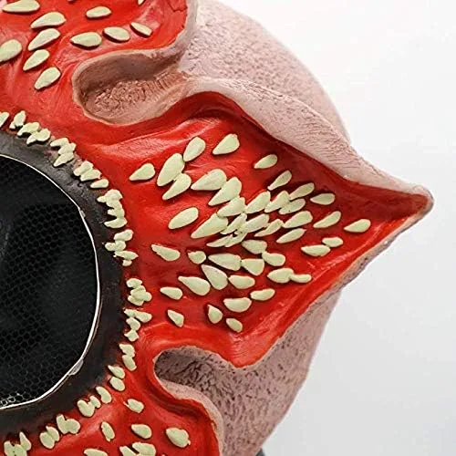 Vista 8 de Vercico Máscara espeluznante de cosplay para disfrazarse, accesorios de disfraz para niños y adultos, disfraz de fiesta de Halloween, máscaras