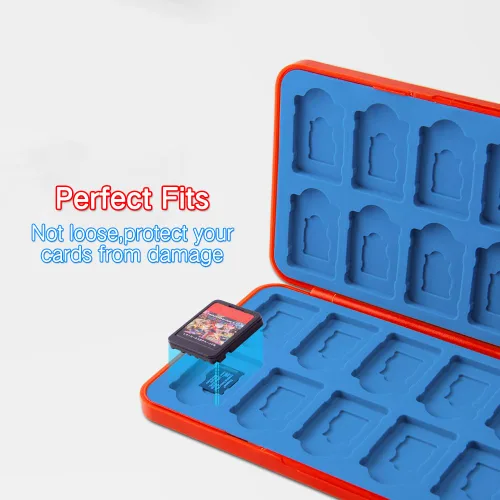 Vista 62 de PERFECTSIGHT Switch Game Case Compatible with Nintendo Switch Game Holder for Switch OLED/ Lite Game Card Case Cartridge with 24 Slots Game Card