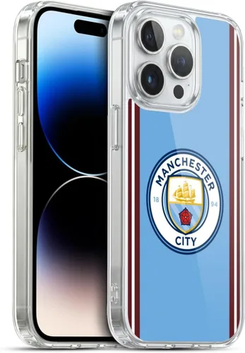Vista 45 de Head Case Designs Funda de gel con licencia oficial del Manchester City Man City FC Away 2022/23 [protección de grado militar] compatible con Apple