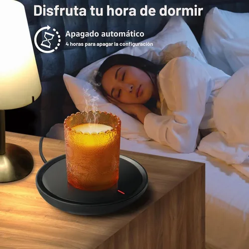 Vista 3 de Calentador de velas y café para escritorio - Apagado automático