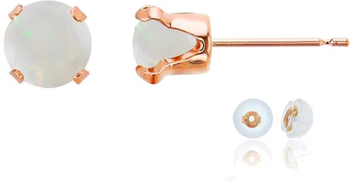 Vista 54 de Aretes de tuerca de plata de ley 925 chapados en oro de 14 quilates macizo, oro amarillo, blanco o rosa de 0.236 in Amatista