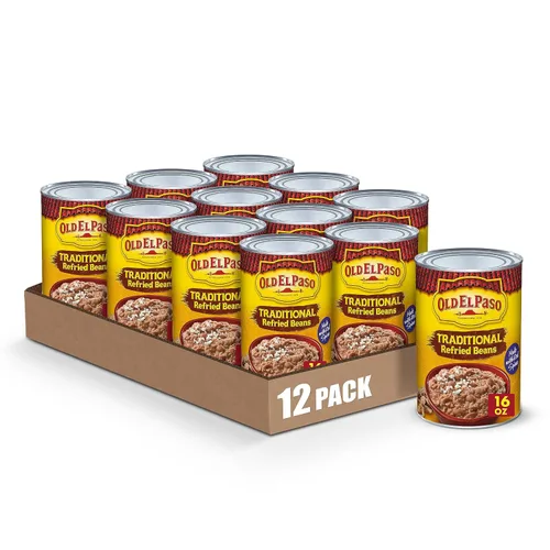 Vista 16 de Old El Paso Frijoles refritos sin grasa, 16 onzas (paquete de 12)