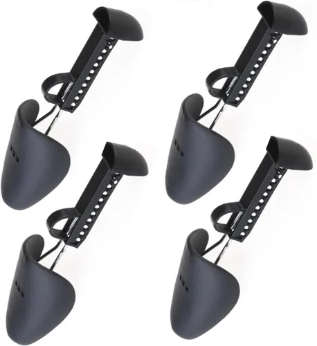 Vista 6 de HOMSFOU 2 pares de zapatos de gimnasio para hombre, mocasines para botas, expansor de zapatos, ajustable, de tacón alto, ensanchador de zapatos