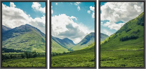 Vista 26 de wall26 Lienzo enmarcado para pared, juego de arte de selva, rana, hoja de palmera, naturaleza, desierto, arte moderno, realismo, decorativo