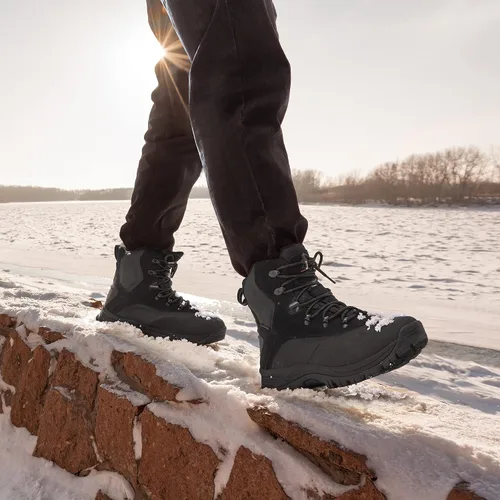 Vista 2 de NORTIV 8 Botas de nieve de invierno impermeables para hombre negro (black/1)