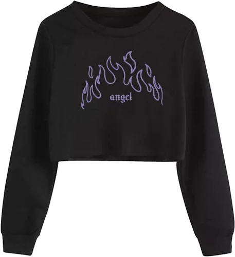 Vista 35 de Camiseta corta para niñas y niños, linda sudadera estética con gráficos de dibujos animados para adolescentes