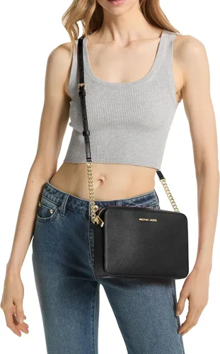 Vista 19 de MICHAEL Michael Kors Jet Set - Juego de cruz de piel Saffiano grande