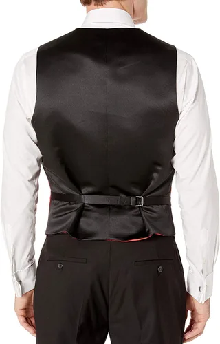 Vista 5 de Juego de traje de traje de traje de traje de traje de esmoquin con 2 botones para hombre