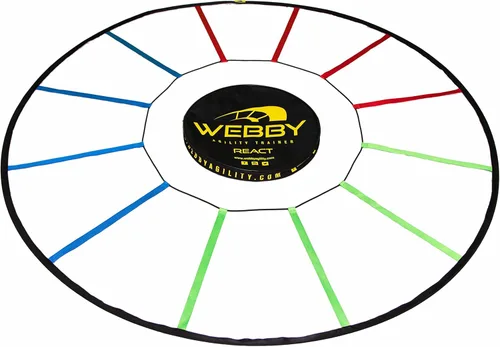 Vista 6 de Webby Agility Trainer – Circle Speed and Agility Ladder for High Intensity Reactive Footwork Drills and Skills – A Circular Piece of Reaction