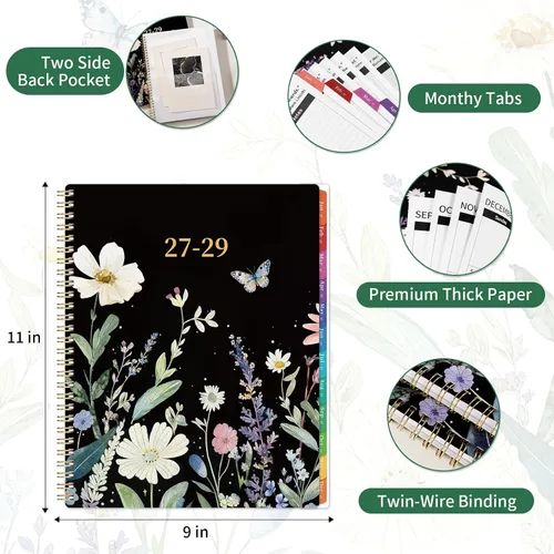 Vista 5 de 2027-2029 Monthly Planner - 3 Year Monthly Calendar 2027-2029