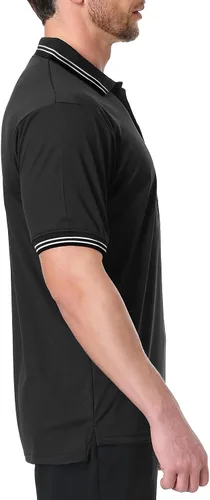 Vista 4 de TopTie Camiseta de árbitro de béisbol y softbol de manga corta Negro