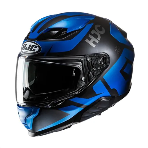 Vista 3 de Casco completo HJC F71 Bard para motocicleta con visera HJ-38 Pin-lock, aprobado por DOT (MC1, X-Small)