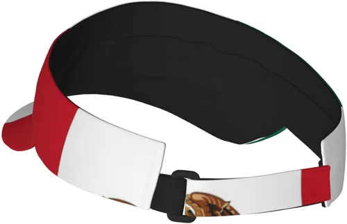 Vista 3 de Divertida bandera deportiva con visera para hombres y mujeres, sombreros de ala ancha, ajustable, para verano, playa dominicana, gorra para el sol