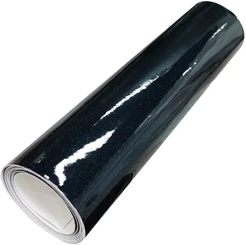 Vista 3 de HYANG - Espejo holográfico de piel sintética de color negro, cristal láser, 1 rollo de 12 x 53 pulgadas, piel sintética muy adecuado para aretes
