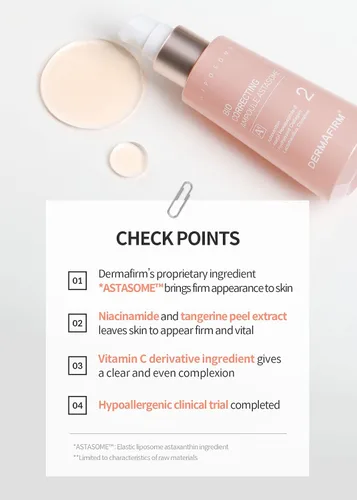 Vista 7 de DERMAFIRM Suero hidratante Bio Corrector Ampolla Coreana Astasome A4 Suero facial hidratante reafirmante y tensante de poros para la cara