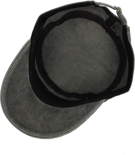 Vista 5 de WITHMOONS Gorra de cadete de algodón lavado Sombrero militar vintage para hombre y mujer KZ40037