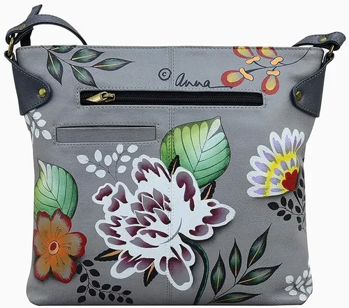 Vista 2 de Anna by Anuschka Bolso convertible de cuero genuino pintado a mano para mujer