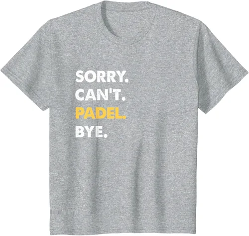 Vista 52 de Sorry Can't Padel Bye Funny Camiseta de Padel, Negro